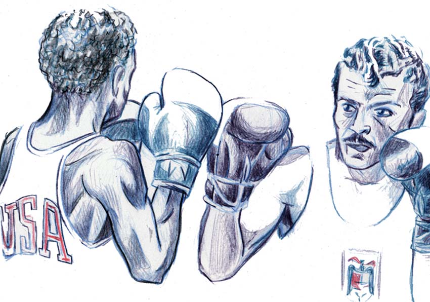 Imagen del evento:Dibujo de dos boxeadores